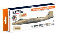 HTK-CS73 Modern Royal Air Force paint set of 8 x 17ml vol. 2 --> ORANGE LINE