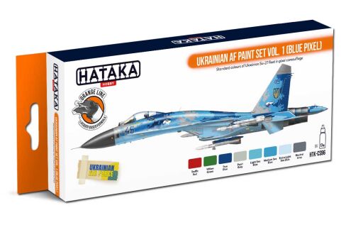 HTK-CS96 Ukrainian AF paint set vol. 1 (Blue Pixel) -- ORANGE LINE farby modelarskie