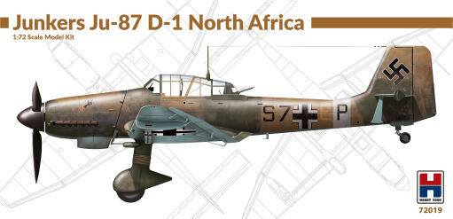 H2K72019 Junkers Ju-87 D-1 North Africa Model samolotu do sklejania