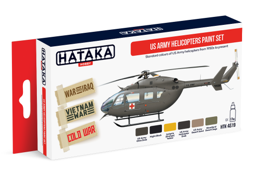 HTK-AS19 US Army Helicopters Paint Set farby modelarskie