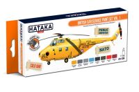 HTK-CS98 British SAR Service paint set of 8 x 17 ml vol. 1 -- ORANGE LINE