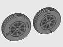 ASQ48068 1/48 F4U Corsair Block Thread Wheels set!