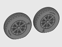 ASQ48070 1/48 F4U Corsair Ribbed/Diamond Thread Wheels set!