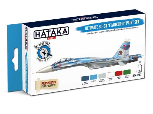 HTK-BS83 Ultimate Su-33 Flanker-D paint set – BLUE LINE farby modelarskie