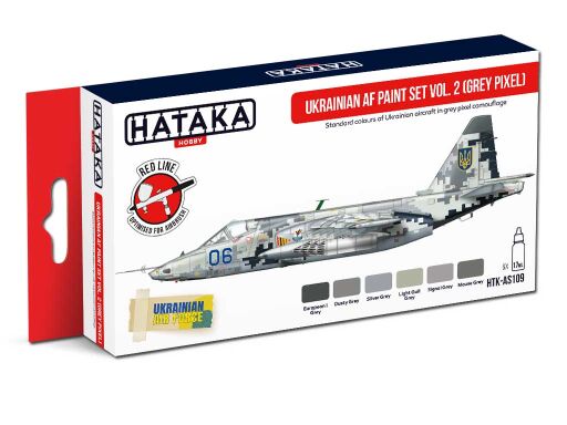 HTK-AS109 Ukrainian AF paint set vol. 2 (Grey Pixel) farby modelarskie