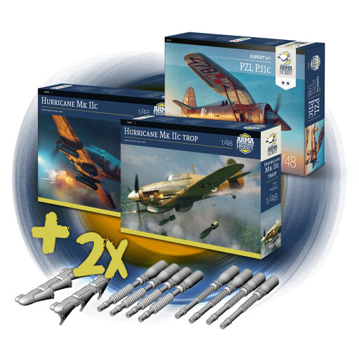 40005 Hurricane Mk IIc trop 1/48 - Bundle- 3a