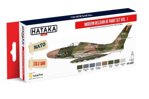 HTK-AS59 Modern Belgian AF paint set vol.1 8x17ml