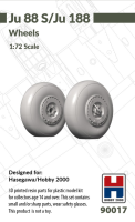 H2K90017 Ju 88 S-3 Wheels 1/72.