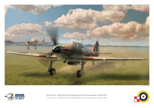 70019-A3 Hurricane Mk I - poster