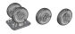 72002-3D P-51 B/C/D Mustang Wheels - two thread types - 3D File - 2
