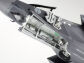 Clear parts recreate the EOTS fairing under the nose. The nose landing gear bay is integrated with the lift fan sides for accurate assembly.