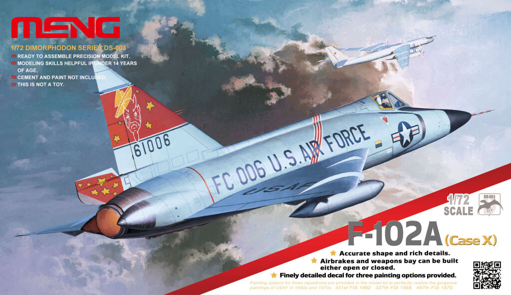 Meng DS-003 F-102A (Case X)!