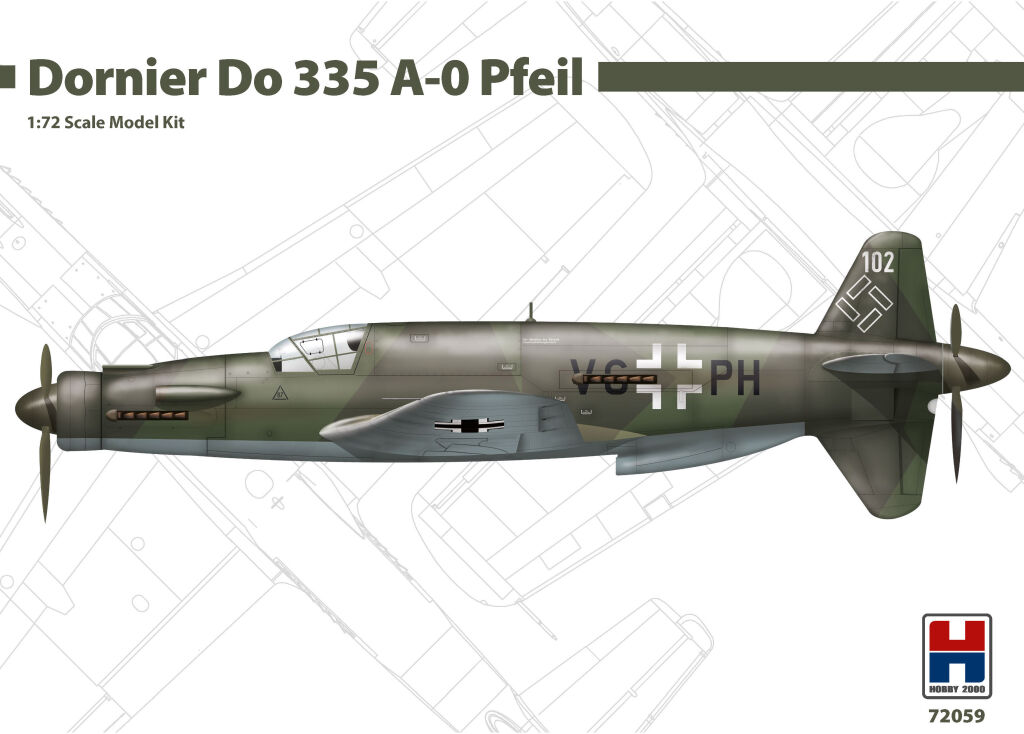 H2K72059 Dornier Do 335 A-0 Pfeil!
