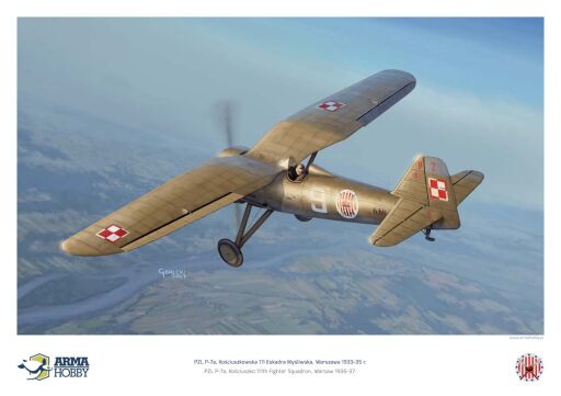70005-A3 PZL P.7a - poster