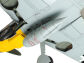 The polyurethane mounting method allows for later removal and reattachment of the drop tank.