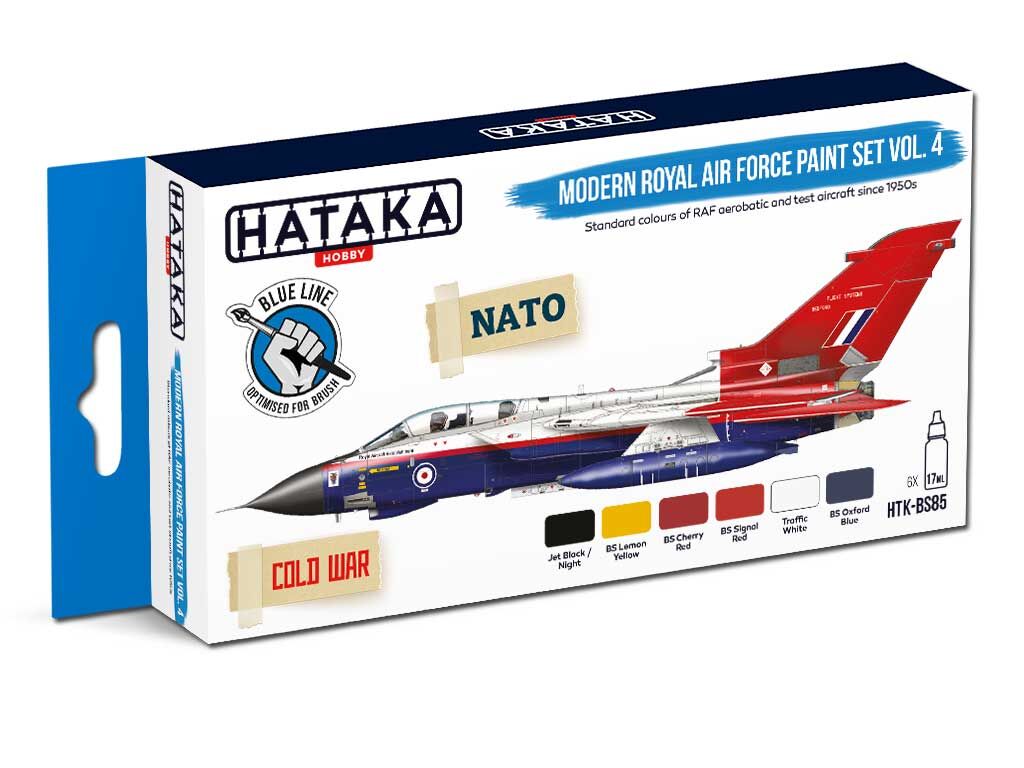 HTK-BS85 Modern Royal Air Force paint set vol. 4 – BLUE LINE 8 x ...