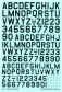 TCH48819 U.S. Letters & Numbers (Black). - 2