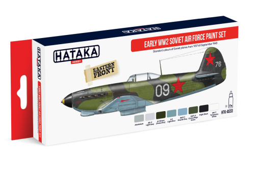 HTK-AS33 Early WW2 Soviet Air Force paint set of 8