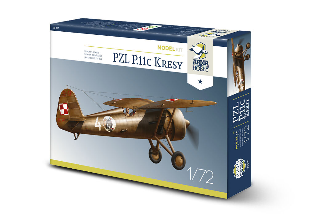 Arma Hobby Models 1/72 PZL P.7a Polish WWII Fighter Deluxe Kit 