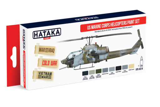 HTK-AS14 US Marine Corps Helicopters Paint Set of 8