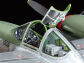 The model can be assembled with the canopy open or closed. Inside the cockpit, details such as sight and radio abound.
