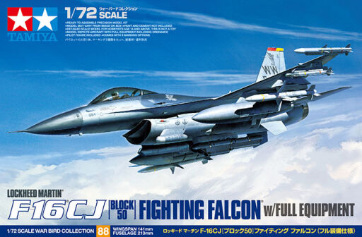 Tamiya 60788 1/72 Lockheed Martin® F-16®CJ [BLOCK50] Fighting Falcon® w/Full Equipment!