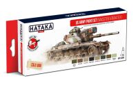 HTK-AS99  US Army paint set (MASSTER & DUALTEX) 8 x 17ml