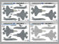 Full-size color documentation is included to explain the depiction of RAM coatings, stencils and U.S. Air Force aircraft.
