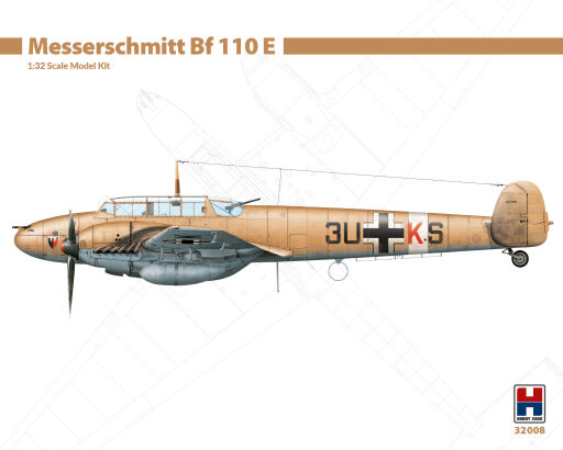 H2K32008 Messerschmitt Bf 110 E.