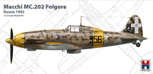 H2K72007 Macchi MC.202 Folgore, Russia 1942 (ex Hasegawa)!