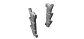 58006a Hurricane 1/48 Exhausts - early type - 3D-print - 2