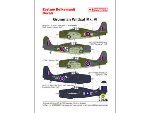 TCH72026 General Motors Wildcat VI decals | Arma Hobby