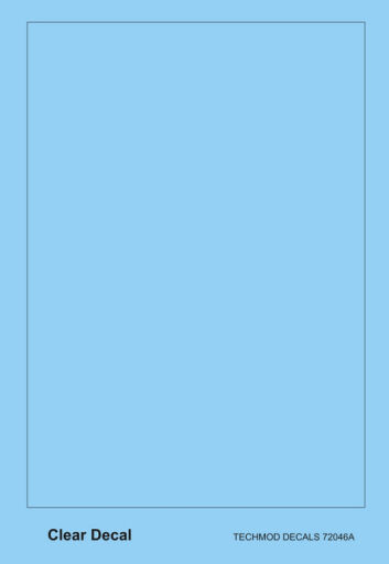 TCH72046 Clear Decal small sheets