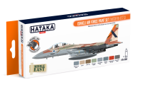 HTK-CS62 Israeli Air Force paint set (modern jets) 8 x 17ml --> ORANGE LINE
