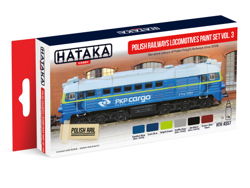 HTK-AS57 Polish Railways locomotives paint set vol. 3, 6 x 17ml