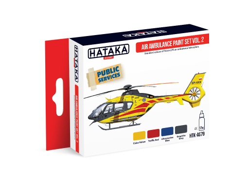 HTK-AS79 Air Ambulance (HEMS) paint vol. 2 set 4 x 17ml