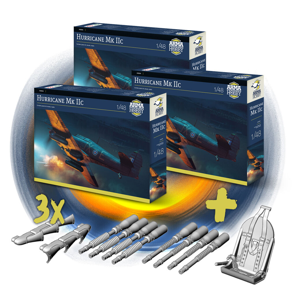 40004 Hurricane Mk IIc 1/48 - Bundle - 4