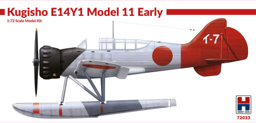 H2K72033 Kugisho E14Y1 Model 11 Early w/catapult Model samolotu do sklejania