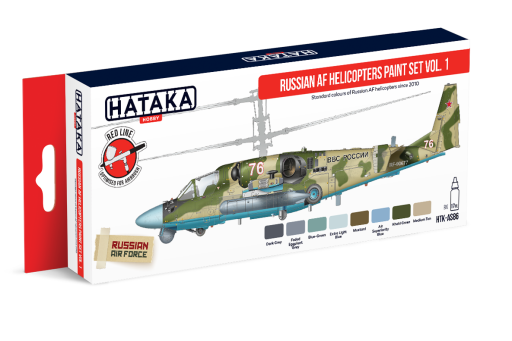 HTK-AS86 Russian AF Helicopters paint set of 8 x 17ml vol. 1