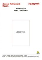 TCH32040 White decal, two big sheets