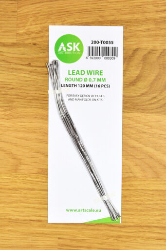 T0055 Lead Wire - Round Ø 0,7 mm x 120 mm (16 pcs.)