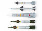 Recreations of updated AIM-9L/M, AIM-7F and AIM-54C missiles, plus GBU-12 and GBU-16 guided bombs.