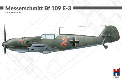 H2K32004 Messerschmitt Bf 109 E-3 ex Dragon + Cartograf!