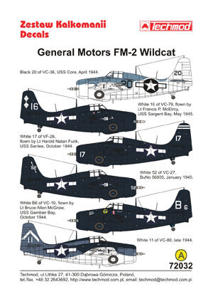 TCH72032 General Motors FM-2 Wildcat decals