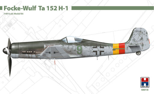 H2K48018 Focke-Wulf Ta 152 H-1 ex Dragon + Cartograf!