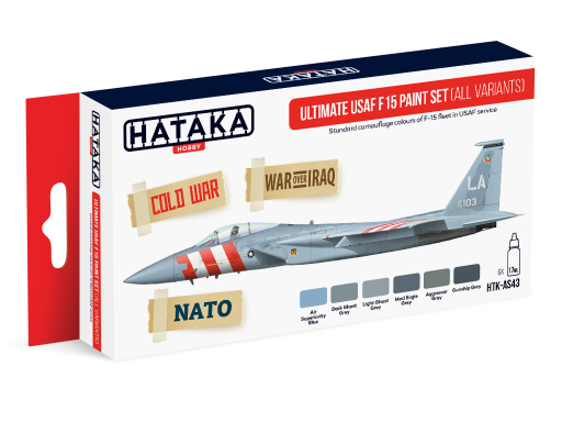 HTK-AS43 Ultimate USAF F15 paint set (all variants) set of 6