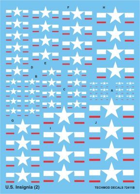 TCH72411 U.S. Insignia Decals