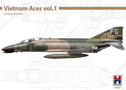 H2K72027 F-4C Phanton II - Vietnam Aces 1 ex Hasegawa Model samolotu do sklejania