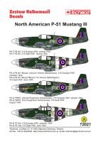 TCH72021 North American P-51 Mustang III decals