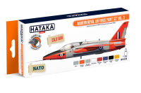 HTK-CS70 Modern Royal Air Force paint set vol. 3 -- ORANGE LINE 8 x 17ml